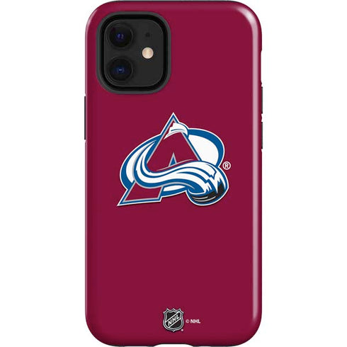 NHL Colorado Avalanche Solid Background iPhone 12 Mini Impact Case