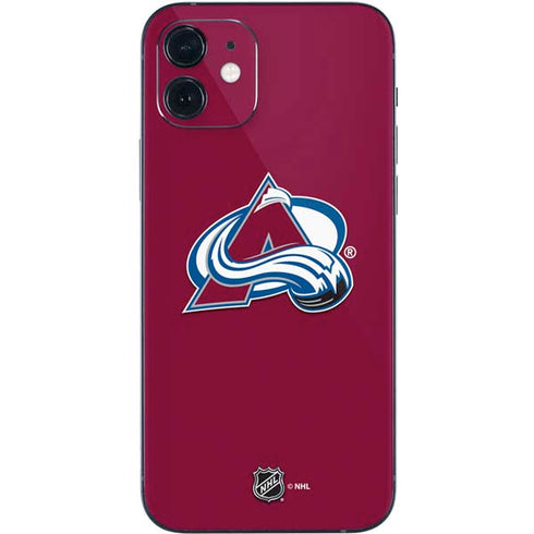 NHL Colorado Avalanche Solid Background iPhone 12 Mini Skin