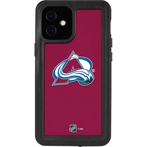 NHL Colorado Avalanche Solid Background iPhone 12 Mini Waterproof Case
