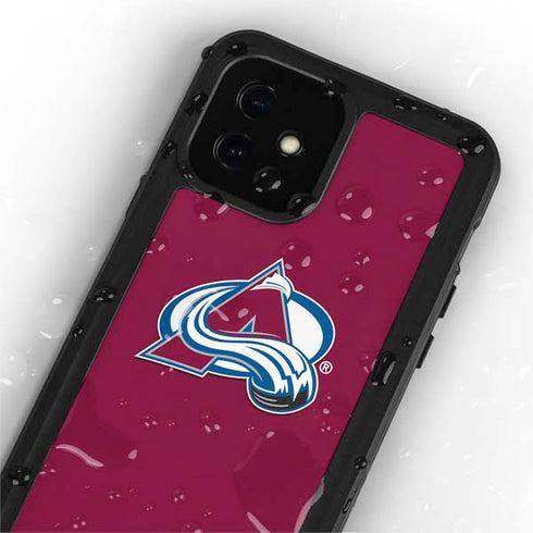 NHL Colorado Avalanche Solid Background iPhone 12 Mini Waterproof Case