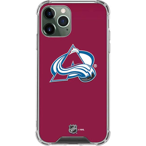 NHL Colorado Avalanche Solid Background iPhone 12 Pro Clear Case