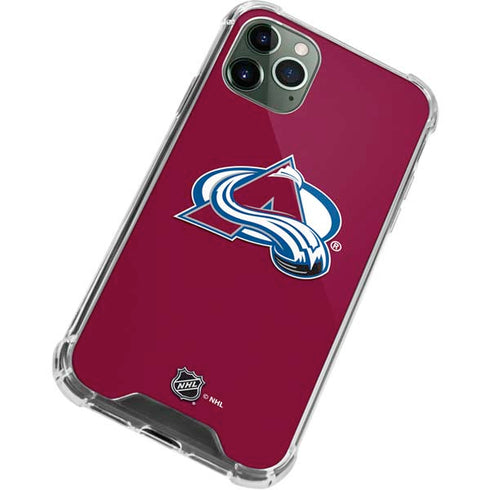 NHL Colorado Avalanche Solid Background iPhone 12 Pro Clear Case