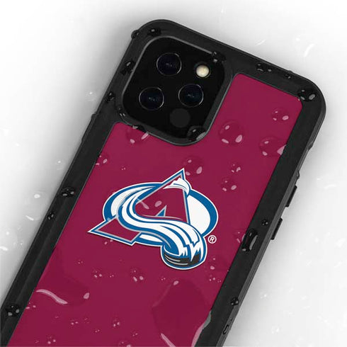 NHL Colorado Avalanche Solid Background iPhone 12 Pro Waterproof Case