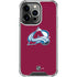NHL Colorado Avalanche Solid Background iPhone 13 Pro Clear Case