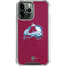 NHL Colorado Avalanche Solid Background iPhone 13 Pro Max Clear Case