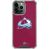 NHL Colorado Avalanche Solid Background iPhone 13 Pro Max Clear Case