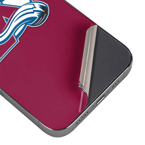 NHL Colorado Avalanche Solid Background iPhone 13 Pro Max Skin