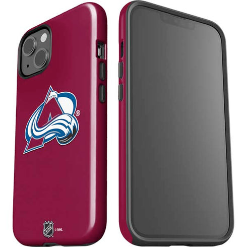 NHL Colorado Avalanche Solid Background iPhone 15 Plus Impact Case