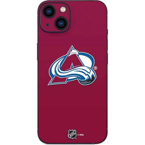 NHL Colorado Avalanche Solid Background iPhone 14 Plus Skin