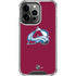 NHL Colorado Avalanche Solid Background iPhone 14 Pro Clear Case