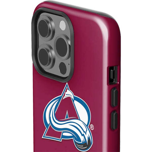 NHL Colorado Avalanche Solid Background iPhone 14 Pro Impact Case