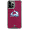 NHL Colorado Avalanche Solid Background iPhone 14 Pro Max Clear Case