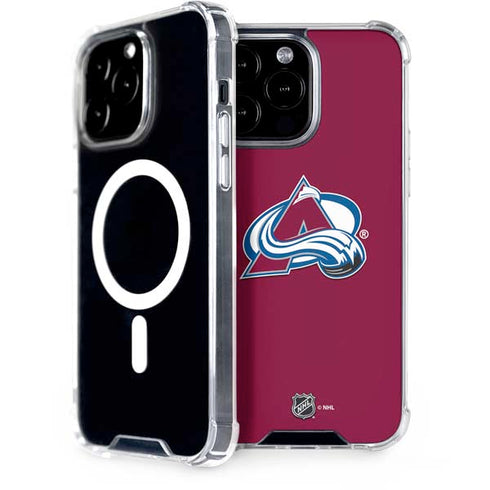 NHL Colorado Avalanche Solid Background iPhone 15 Pro Max MagSafe Case