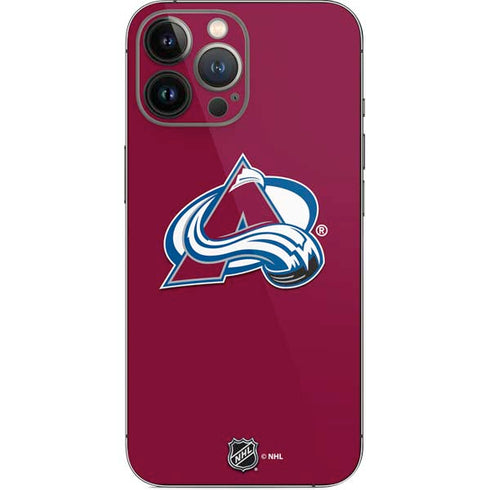 NHL Colorado Avalanche Solid Background iPhone 14 Pro Max Skin