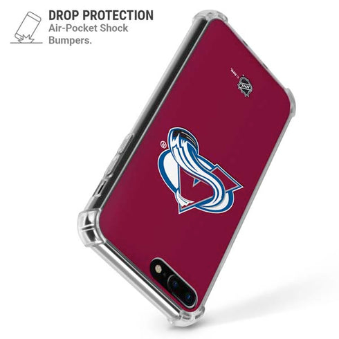 NHL Colorado Avalanche Solid Background iPhone 7/8 Plus Clear Case