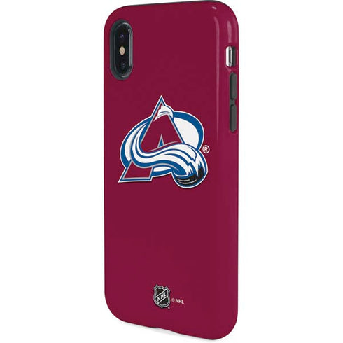 NHL Colorado Avalanche Solid Background iPhone X Pro Case