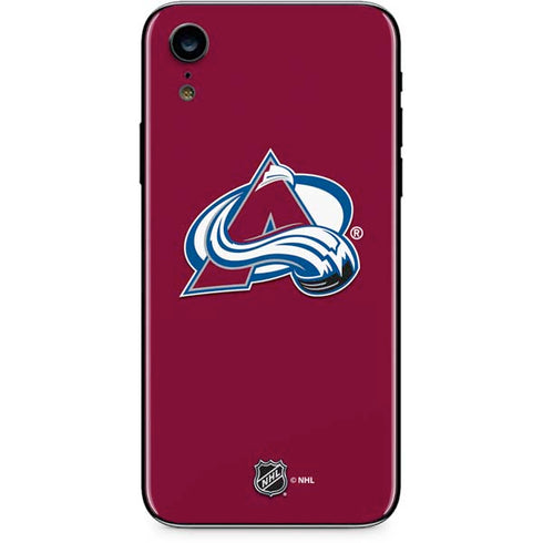 NHL Colorado Avalanche Solid Background iPhone XR Skin