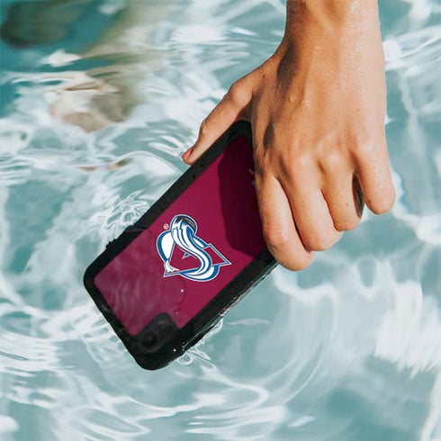 NHL Colorado Avalanche Solid Background iPhone XR Waterproof Case