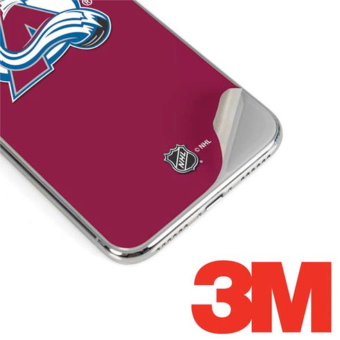 NHL Colorado Avalanche Solid Background iPhone XS Max Skin