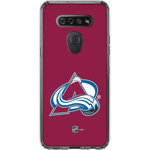 NHL Colorado Avalanche Solid Background LG K51/Q51 Clear Case