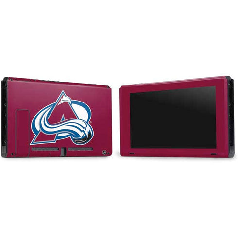 NHL Colorado Avalanche Solid Background Nintendo Switch Bundle Skin
