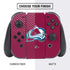 NHL Colorado Avalanche Solid Background Nintendo Switch Bundle Skin