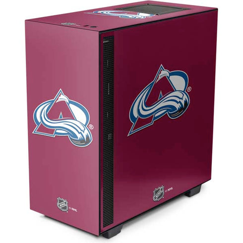 NHL Colorado Avalanche Solid Background NZXT H510 Compact ATX Mid-Tower Case Skin