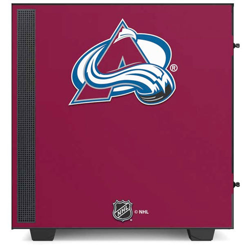 NHL Colorado Avalanche Solid Background NZXT H510 Compact ATX Mid-Tower Case Skin