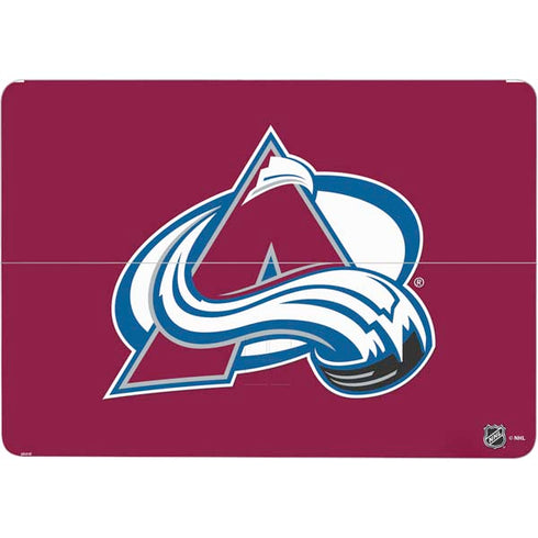NHL Colorado Avalanche Solid Background Surface Laptop Studio Skin