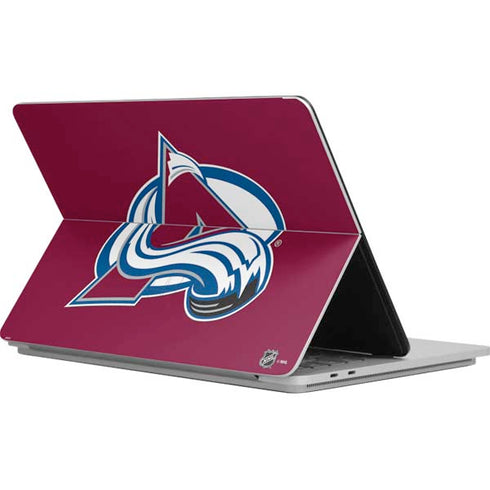 NHL Colorado Avalanche Solid Background Surface Laptop Studio Skin