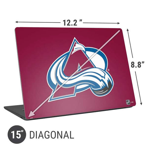 NHL Colorado Avalanche Solid Background Universal Laptop 15in (12.2 x 8.8in) Skin