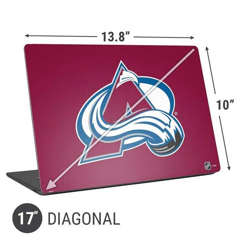 NHL Colorado Avalanche Solid Background Universal Laptop 17in (13.8 x 10in) Skin
