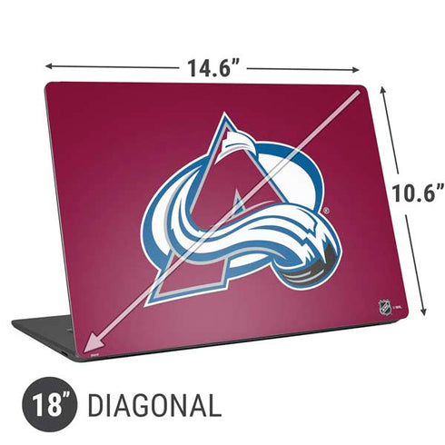 NHL Colorado Avalanche Solid Background Universal Laptop 18in (14.6 x 10.6in) Skin