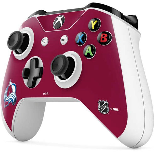 NHL Colorado Avalanche Solid Background Xbox One S All-Digital Edition Bundle Skin