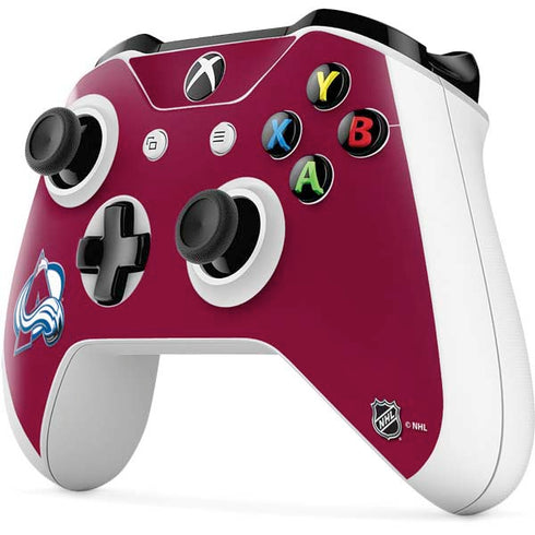 NHL Colorado Avalanche Solid Background Xbox One S Controller Skin