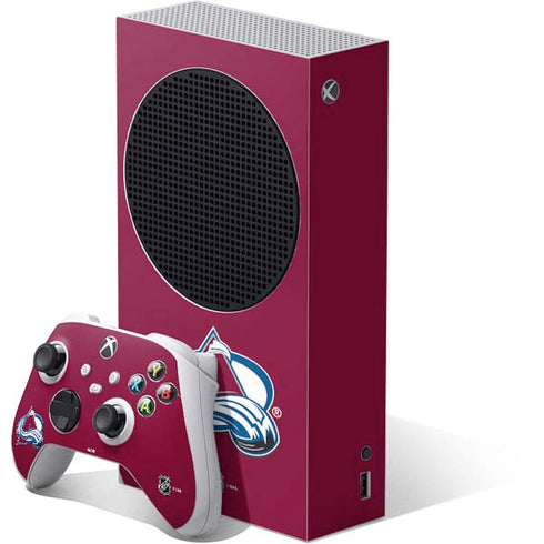 NHL Colorado Avalanche Solid Background Xbox Series S Skins