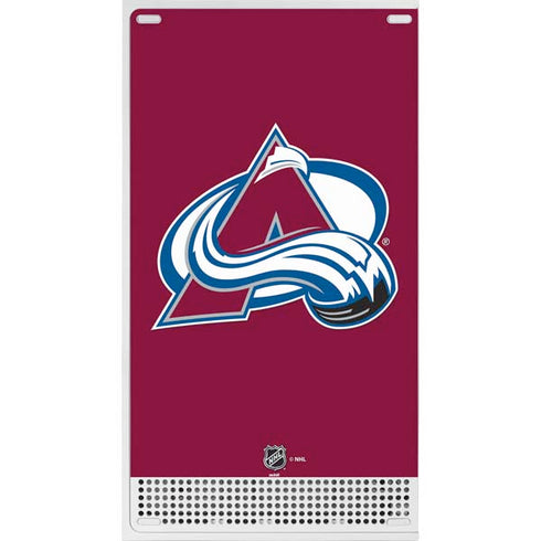 NHL Colorado Avalanche Solid Background Xbox Series S Skins