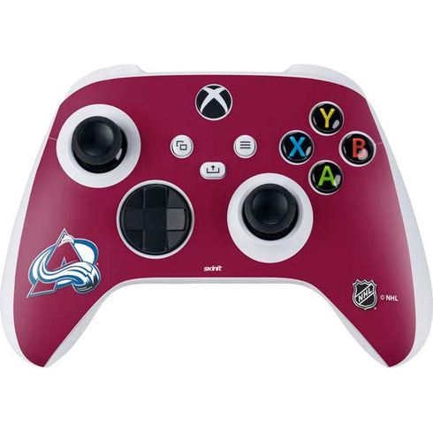 NHL Colorado Avalanche Solid Background Xbox Series S Controller Skin