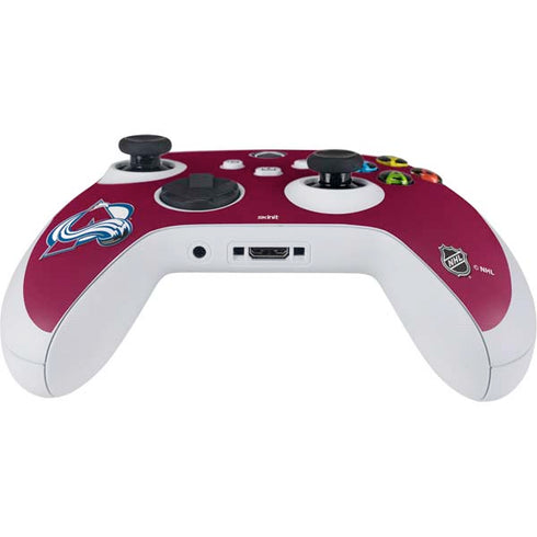 NHL Colorado Avalanche Solid Background Xbox Series S Controller Skin