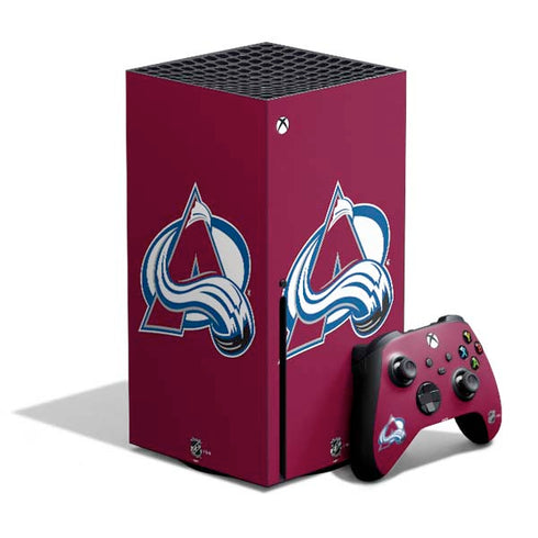 NHL Colorado Avalanche Solid Background Xbox Series X Bundle Skin