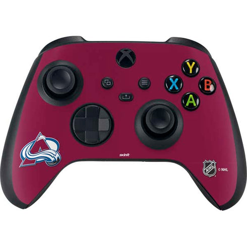 NHL Colorado Avalanche Solid Background Xbox Series X Bundle Skin