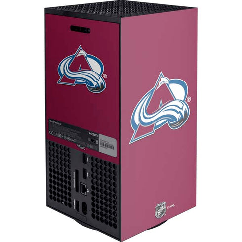 NHL Colorado Avalanche Solid Background Xbox Series X Console Skin
