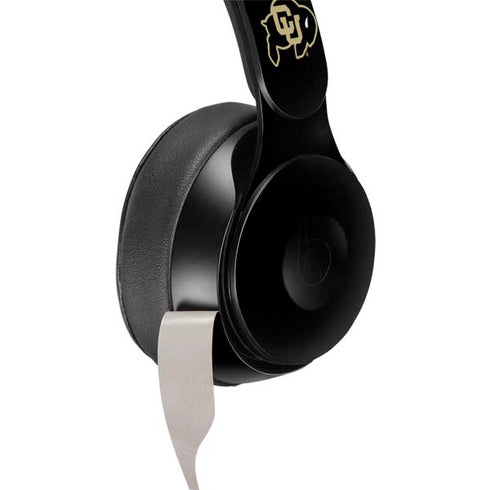 University of Colorado CU Logo on Black Beats Solo Pro Skin