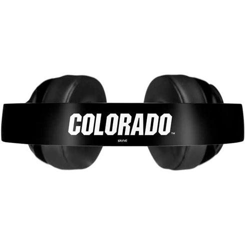 University of Colorado CU Logo on Black Beats Solo Pro Skin