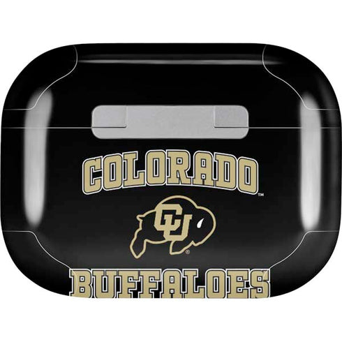 University of Colorado CU Logo on Gold Apple AirPods Pro Skin