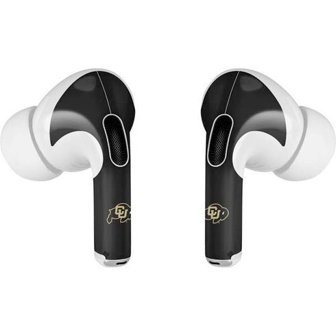 University of Colorado CU Logo on Gold Apple AirPods Pro Skin