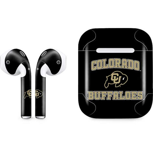 University of Colorado CU Logo on Gold Apple AirPods Skin