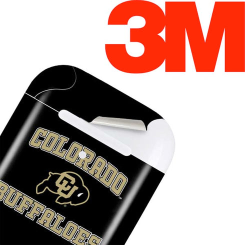 University of Colorado CU Logo on Gold Apple AirPods Skin