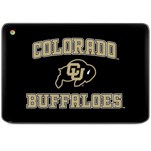 University of Colorado CU Logo on Gold HP Chromebook Skin