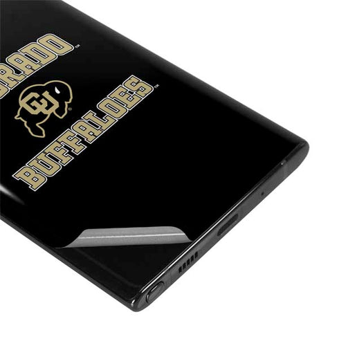 University of Colorado CU Logo on Gold Galaxy Note 10 Plus Skin